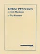 THREE PRELUDES FOR MARIMBA cover